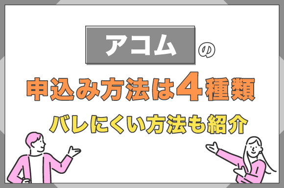 アコムの申込み方法は4種類