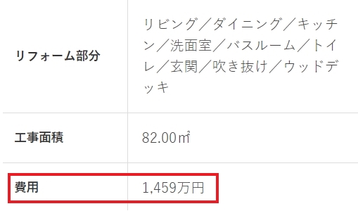 住友林業のリフォーム 1000万円台のリフォーム事例